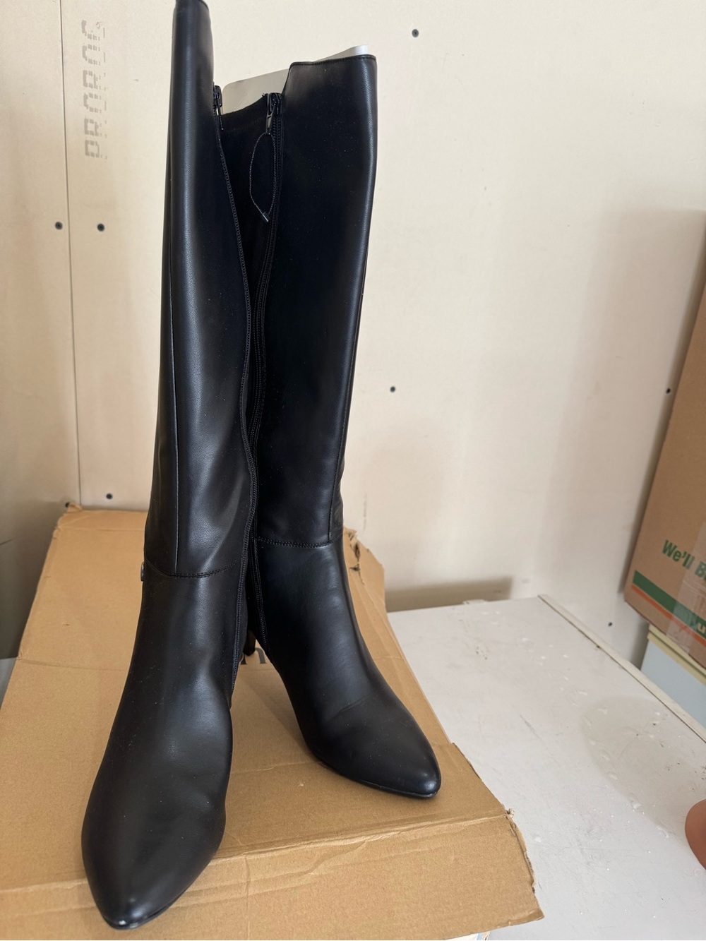 Alfani Black Over-The-Knee Zip Boots